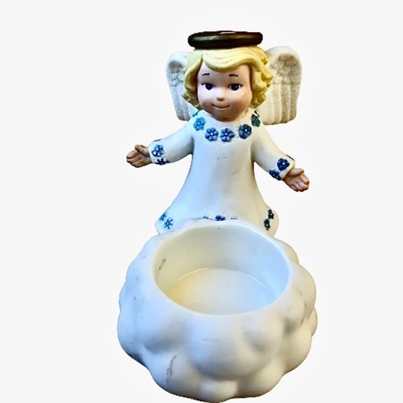 PartyLite Angel Votive Tealight Candle Holder Lot of 2 DAMAGED - Picture 6 of 16